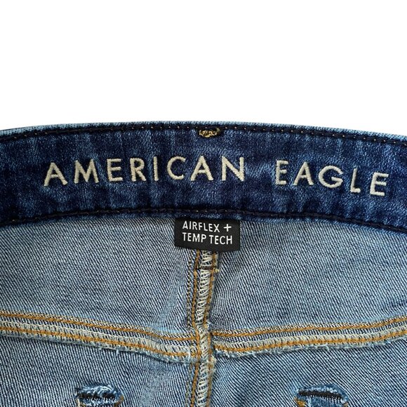 American Eagle men's airflex temp tech athletic straight medium wash jeans 29x34 - Picture 8 of 10